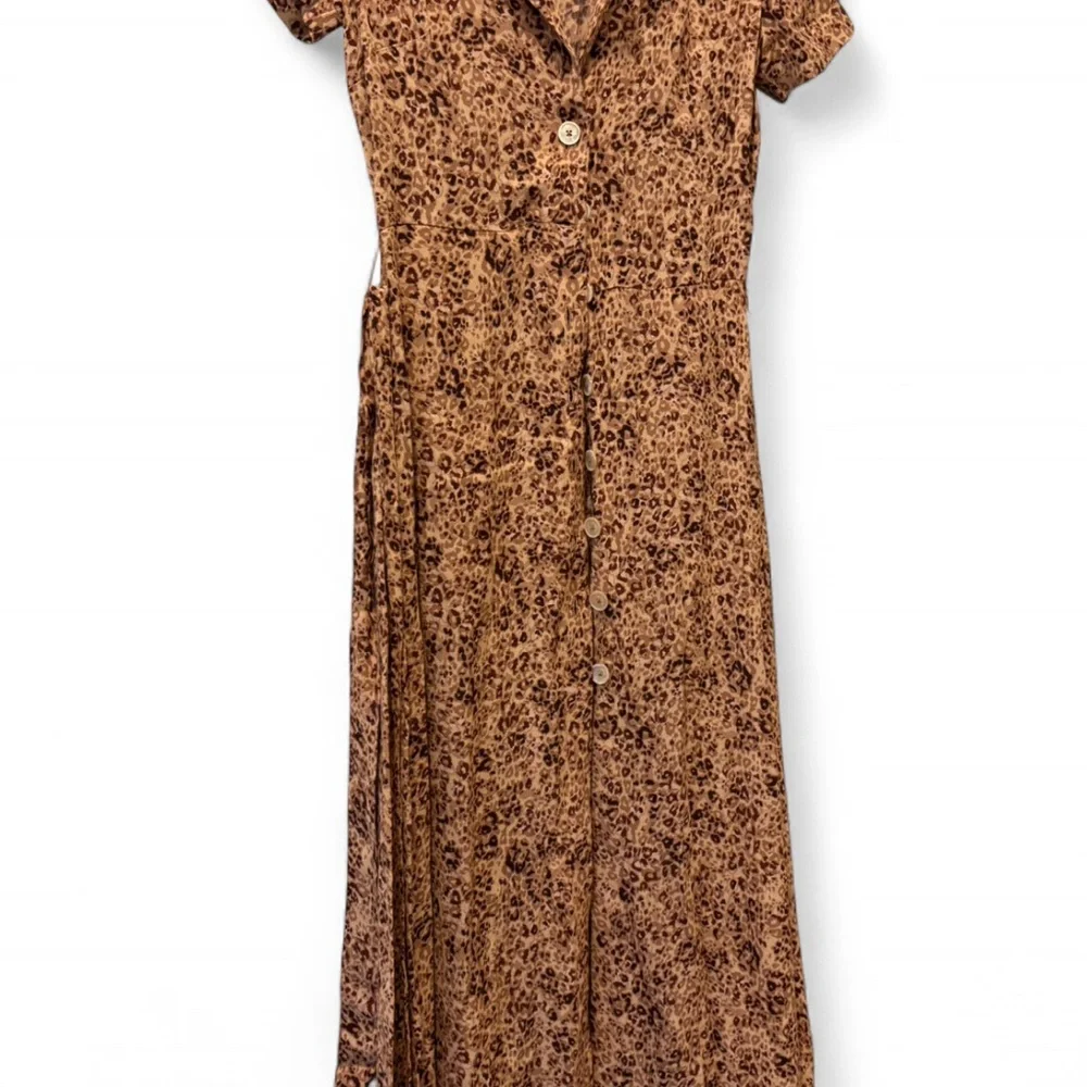Aritzia cheetah leopard button up maxi shirt Dress XS - Picture 4 of 10